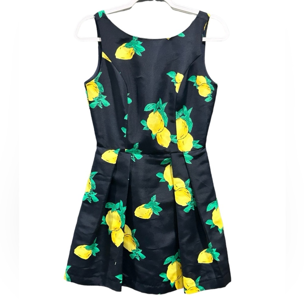 Eva Mendes Lemon Print Sleeveless Summer Dress Size 0